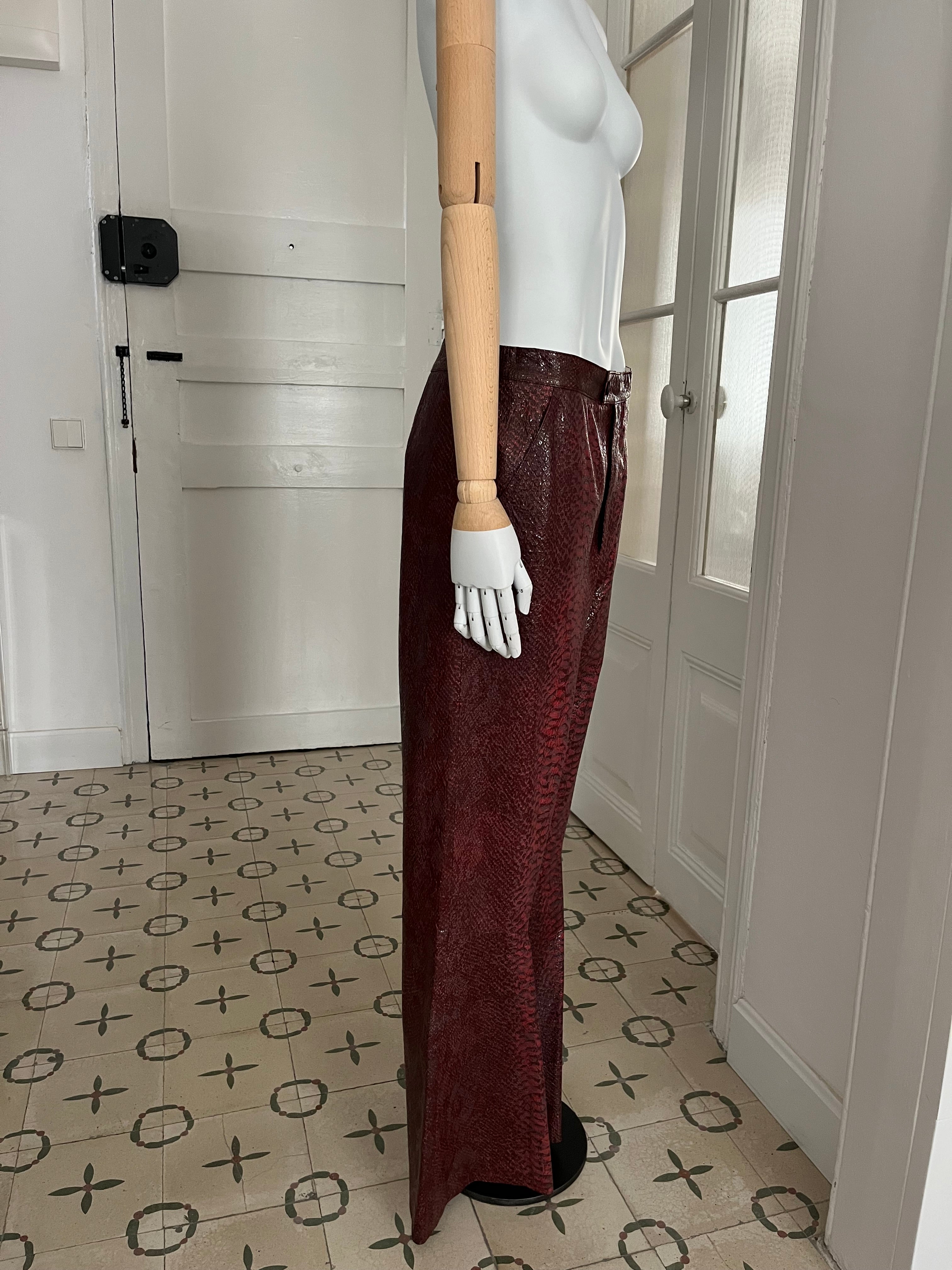 Alexander Mcqueen Fall 1998 Snakeskin Trousers