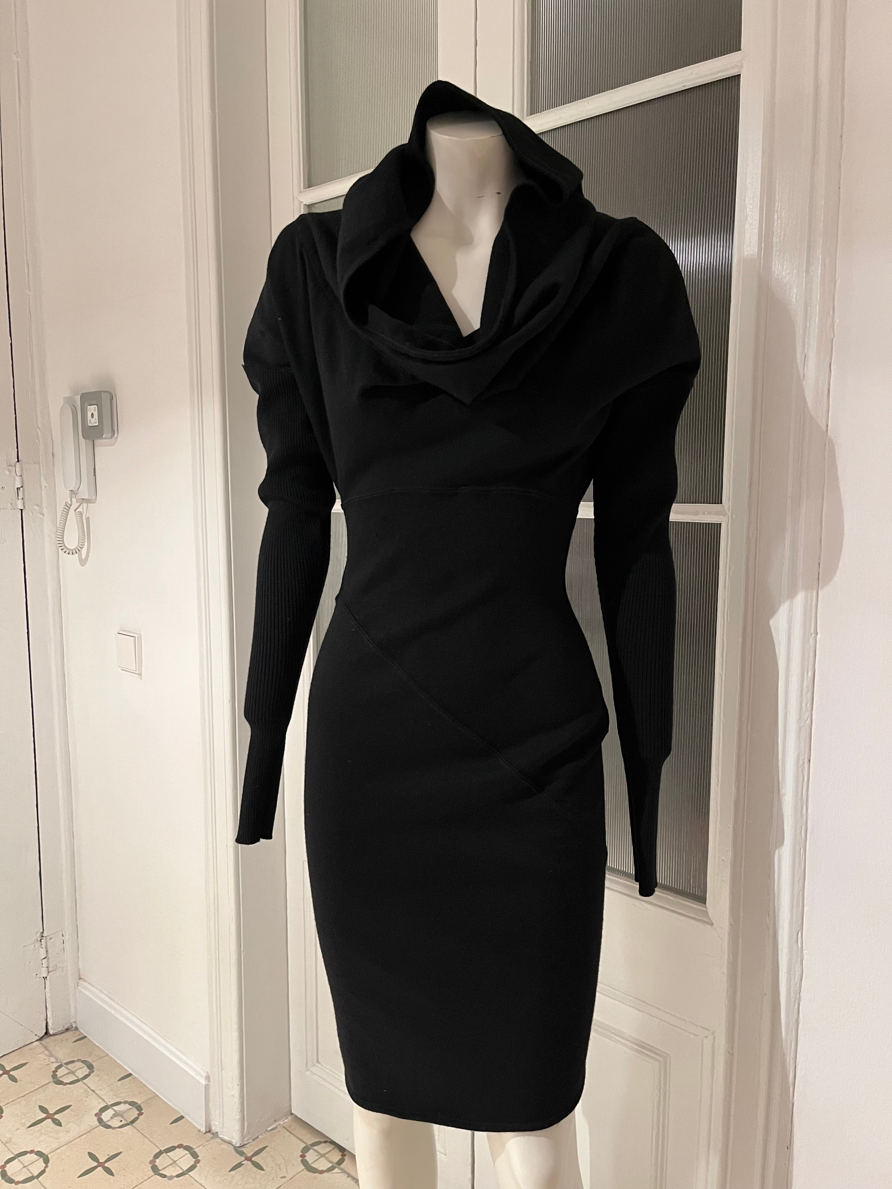 Alaïa Fall 1986 Hooded Dress