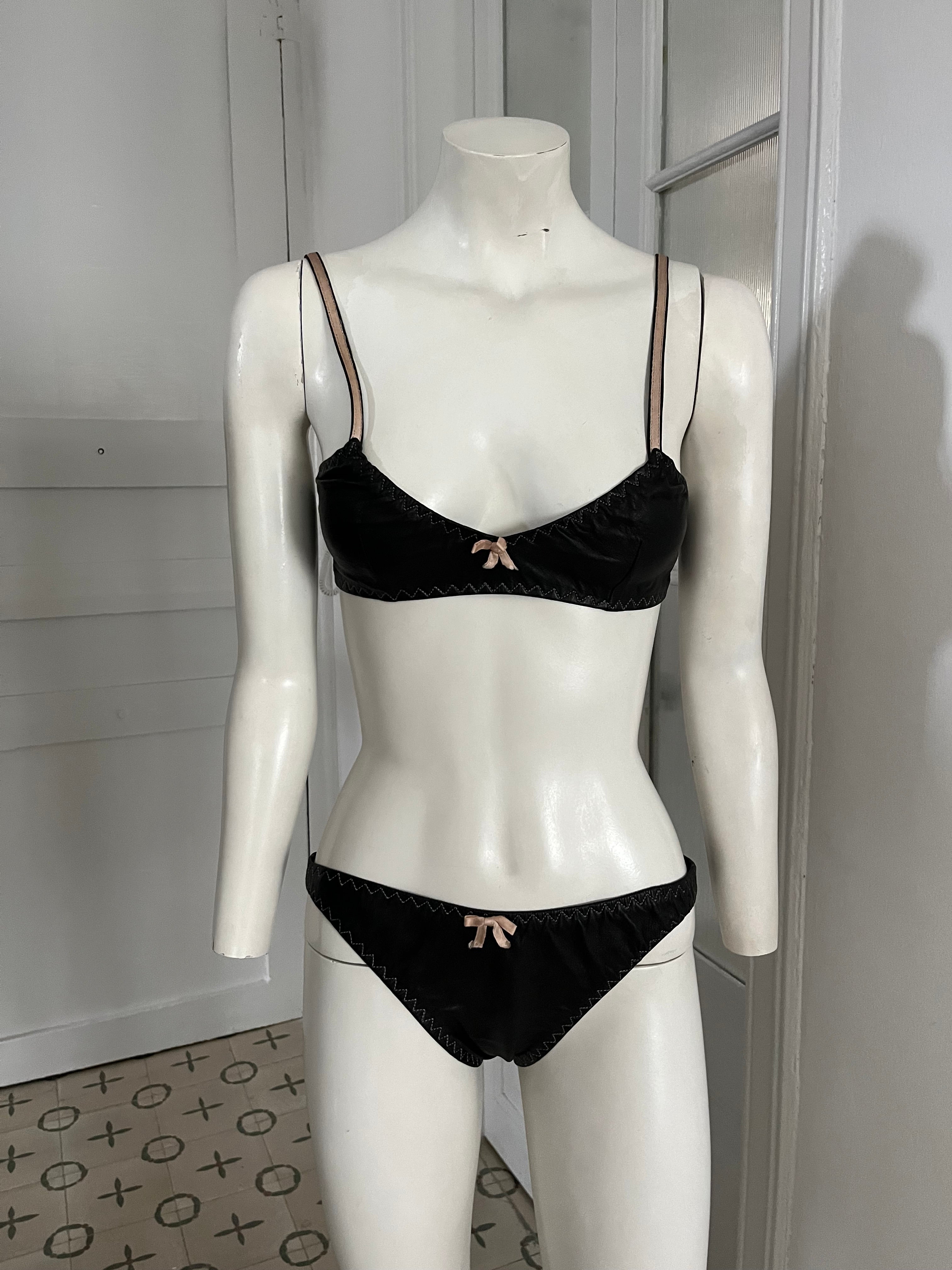 Gianni Versace Leather Bikini Set