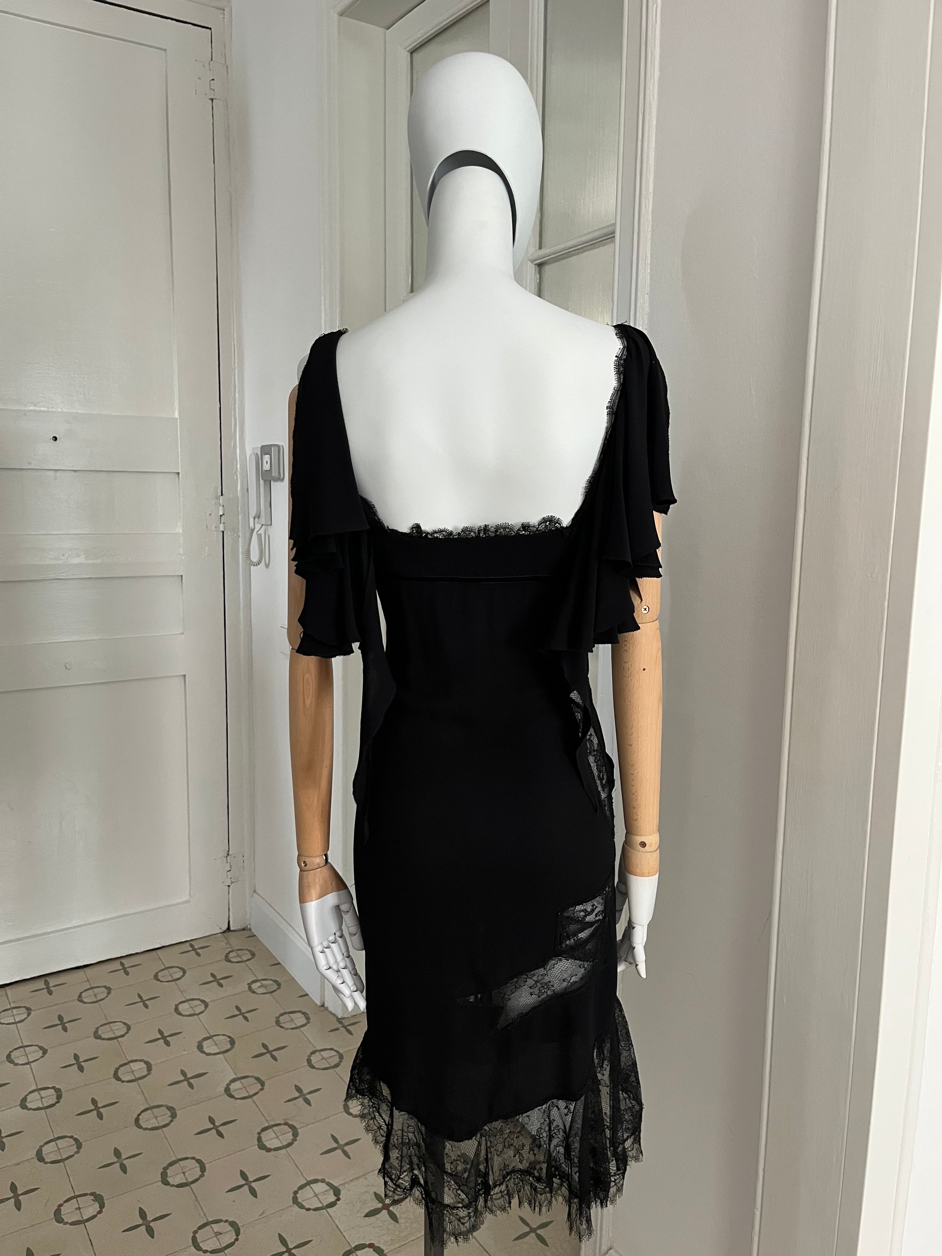 Antonio Berardi Lace Trimmed Dress