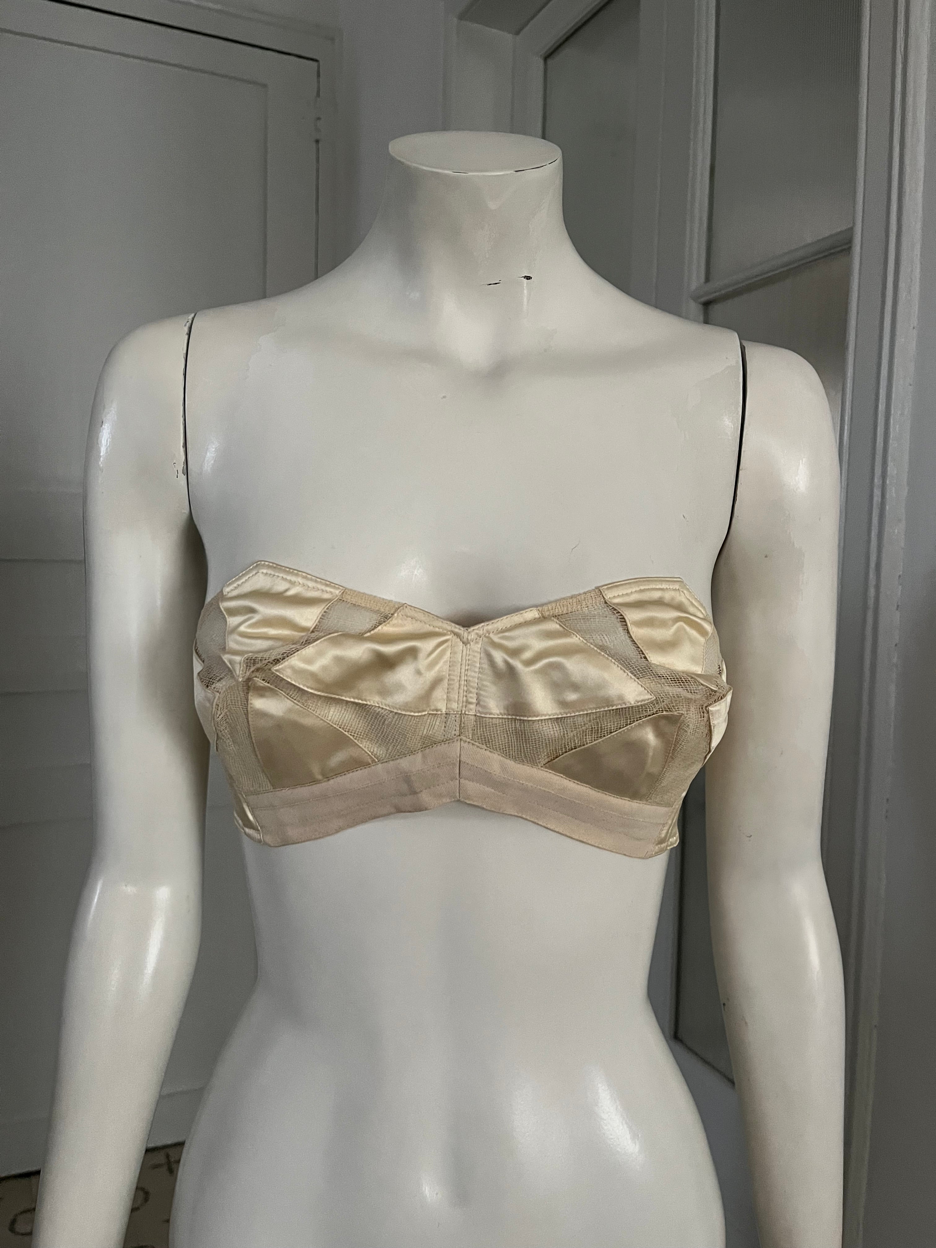 Miu Miu Silk Cone Bra