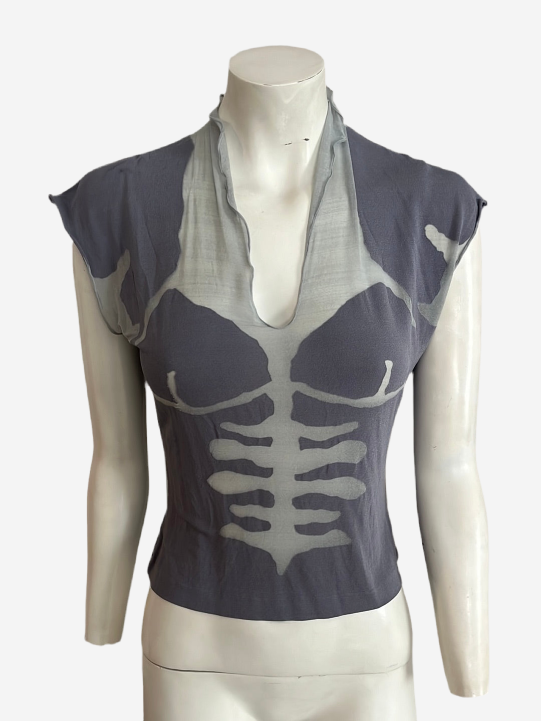 Yves Saint Laurent Spring 2003 Ribcage Top