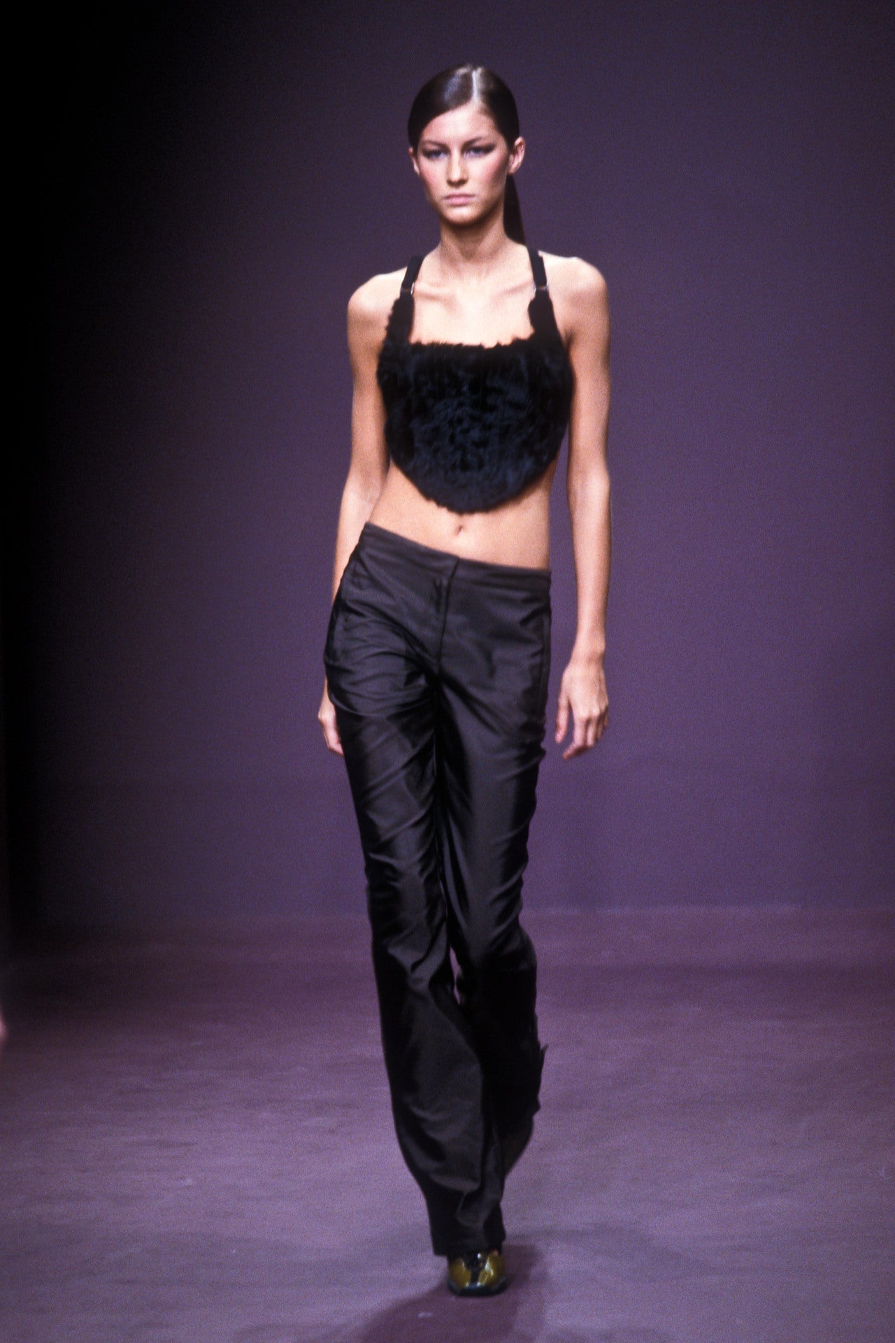 Prada Fall 1999 fur corset